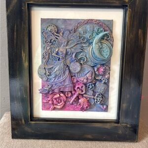 Mystical Fairy Art in Black Frame